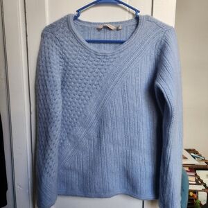 Soft Surroundings Light Blue Knit Top